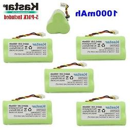 Kastar 5-PACK AAA 3.6V 1000mAh Ni-MH Rechargeable Battery Re