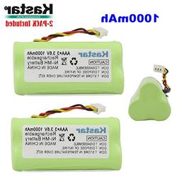 Kastar 2-PACK AAA 3.6V 1000mAh Ni-MH Rechargeable Battery Re