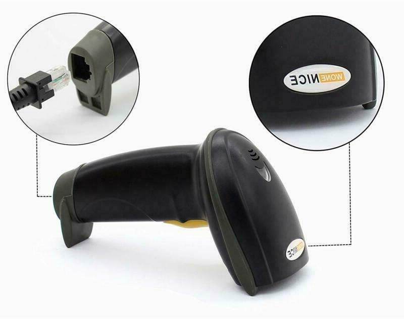 Wonenice Laser Barcode Scanner Handheld Bar Code Reader