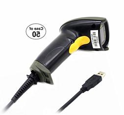 Wired Handheld Bar Code Scanner Reader Black