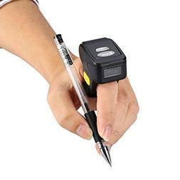 Portable Ring 1D 2D QR Barcode Scanner,Wearable Wireless Fin