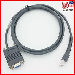 RS232 Serial Cable 7FT RJ45 to DB9 for Symbol Barcode Scanne
