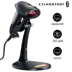 TaoTronics USB Barcode Scanner Wired Handheld Laser Automatic Bar Code Reader